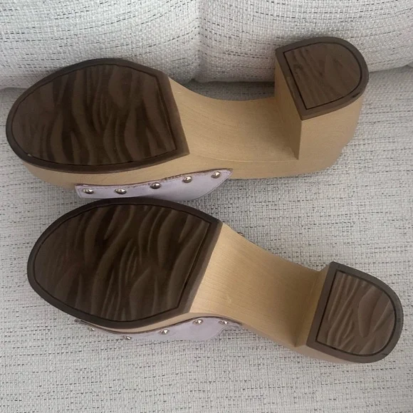 Woman's Franco Sarto Womens Capri 3 Clog Sandal in Soft Lilac size 8.5 - Picture 8 of 9